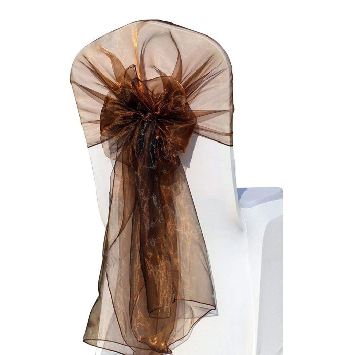 10 Stück Schokoladen-Organza-Haube – Bild 1