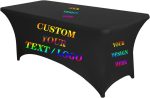 Personalisierte Spandex-Tischdecke mit Logo