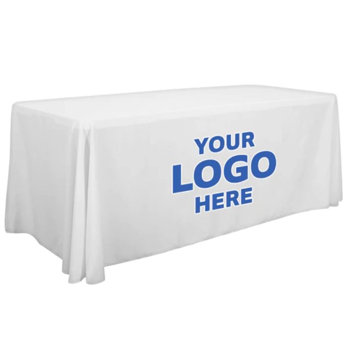 Printed Logo Polyester Tablecloth - Image 1
