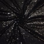 130 x 150cm (51 x 60'') Black Sequin Tablecloth