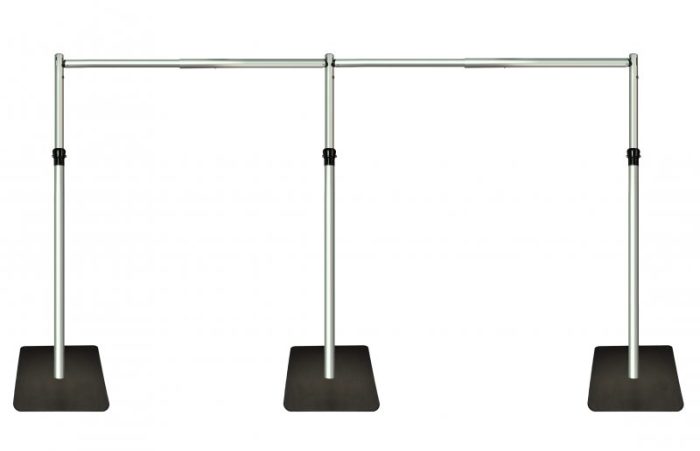 6m x 4m Telescopic Heavy Duty Backdrop Stand, Pipe and Drape system - Image 1