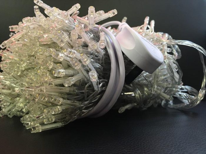 3m x 0.75m White LED Curtain Lights For Wedding Backdrops - Image 1
